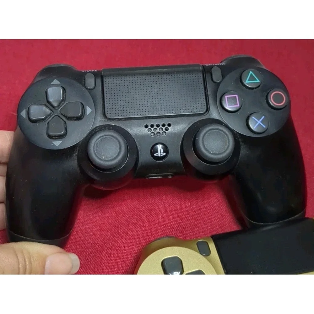 Sony DualShock 4 Wireless Controllers Touch Pad for PS4 Gold Black + 1 More